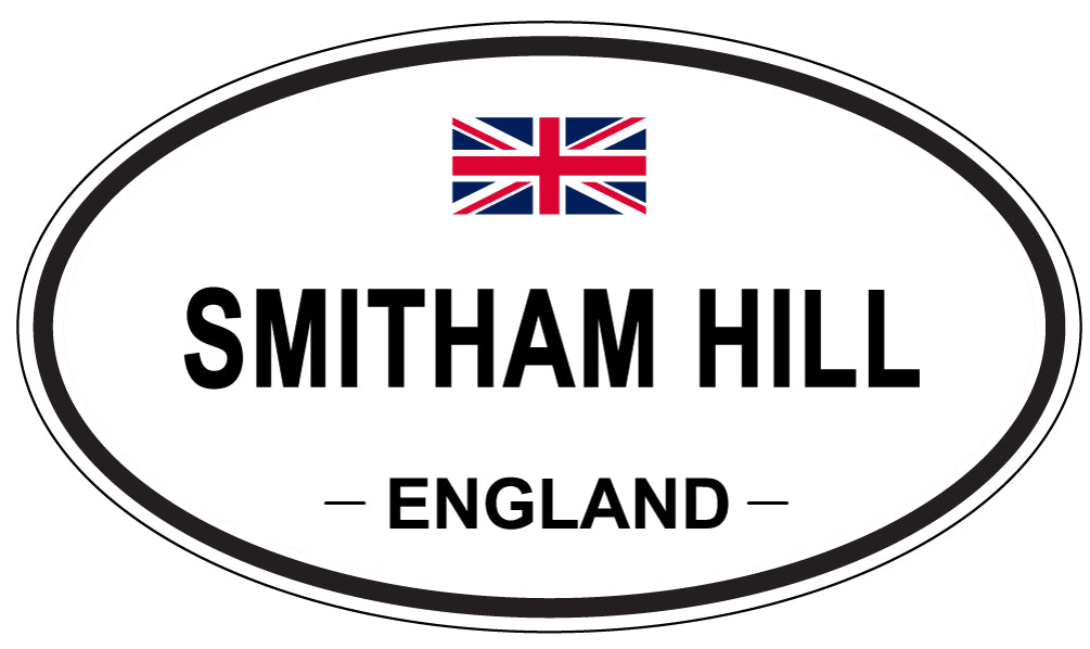 SMITHAM HILL, ENGLAND - Oval Sticker