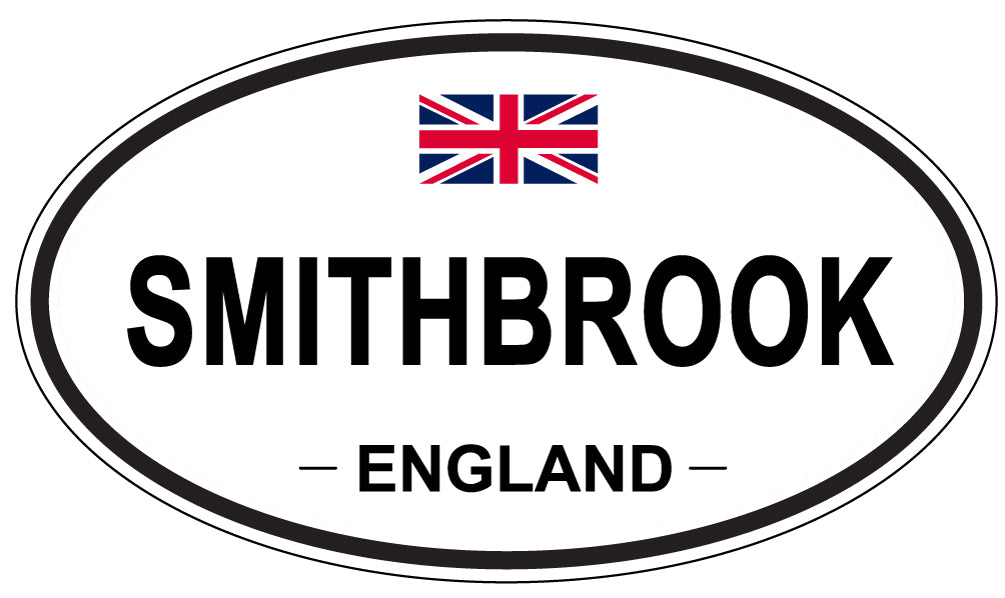 SMITHBROOK, ENGLAND - Oval Sticker