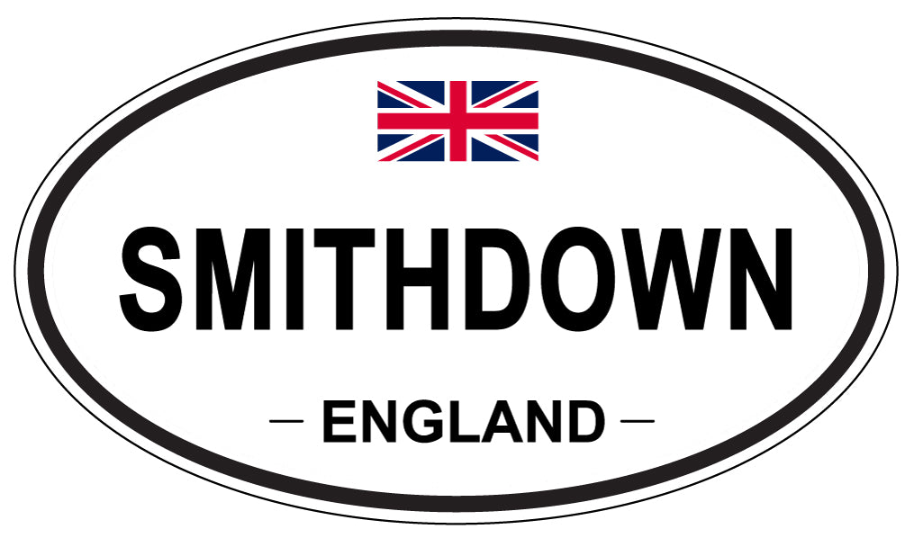 SMITHDOWN, ENGLAND - Oval Sticker
