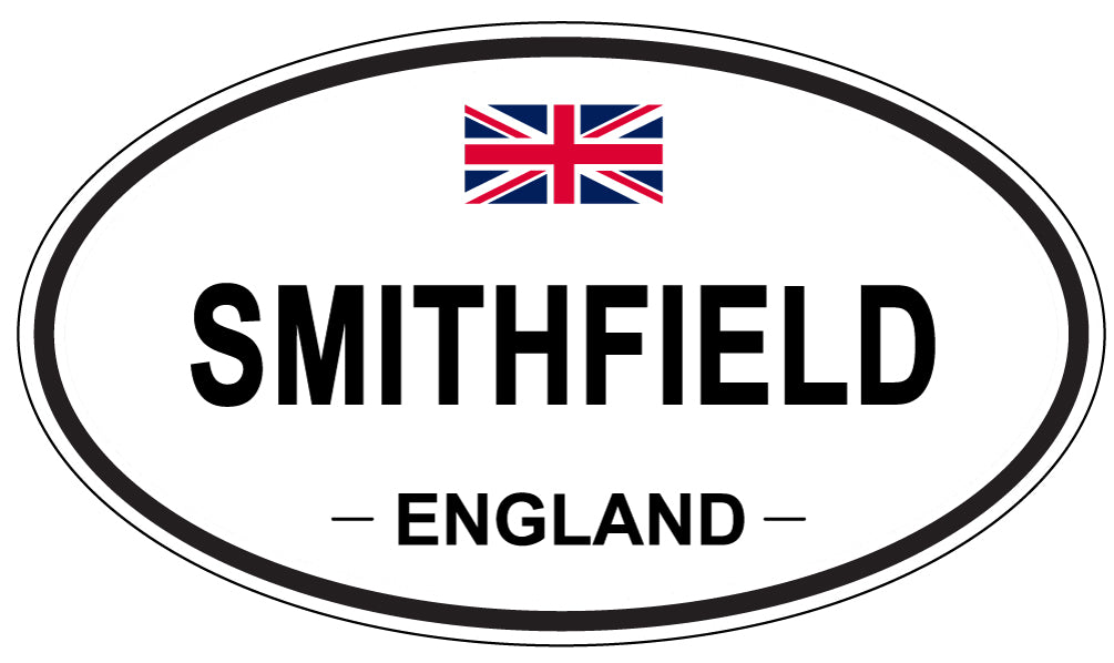 SMITHFIELD, ENGLAND - Oval Sticker