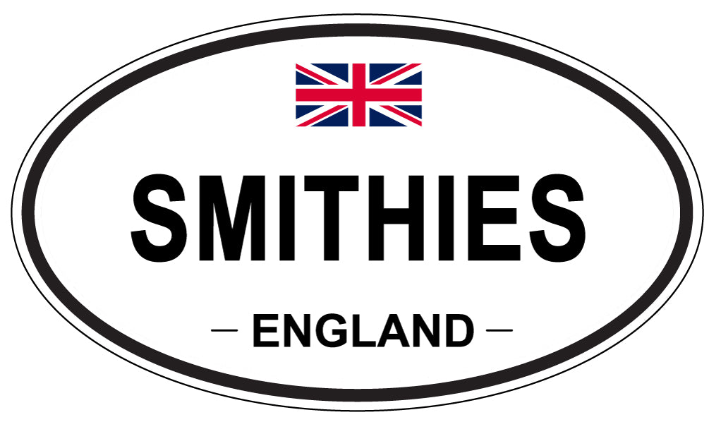 SMITHIES, ENGLAND - Oval Sticker