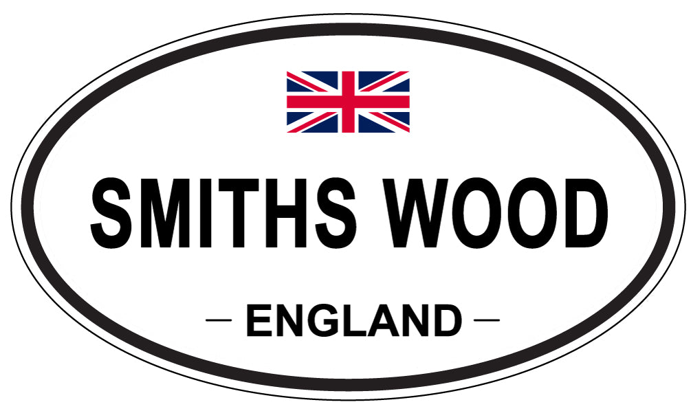 SMITHS WOOD, ENGLAND - Oval Sticker