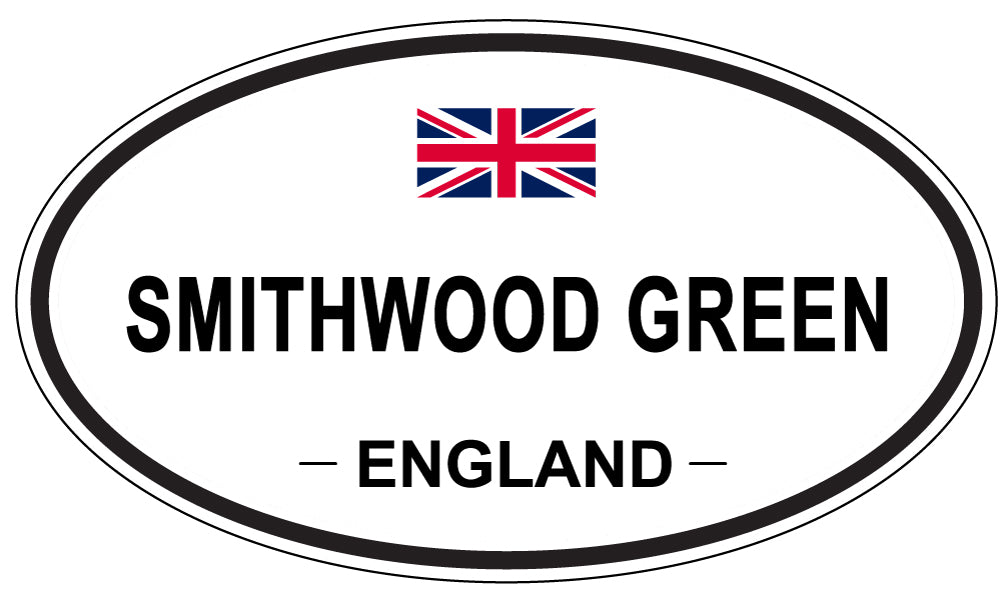 SMITHWOOD GREEN, ENGLAND - Oval Sticker