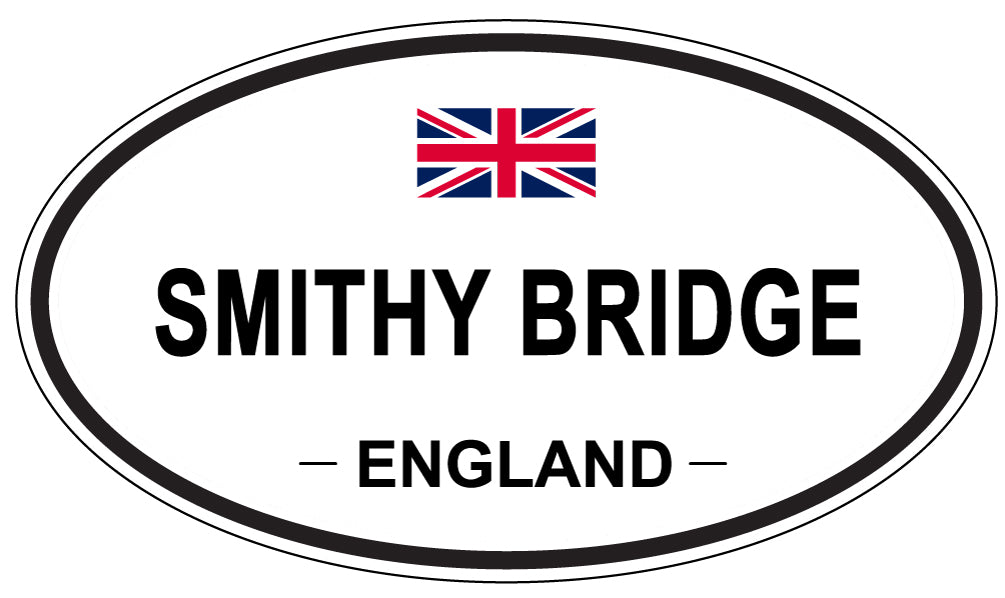 SMITHY BRIDGE, ENGLAND - Oval Sticker