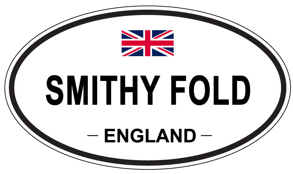 SMITHY FOLD, ENGLAND - Oval Sticker