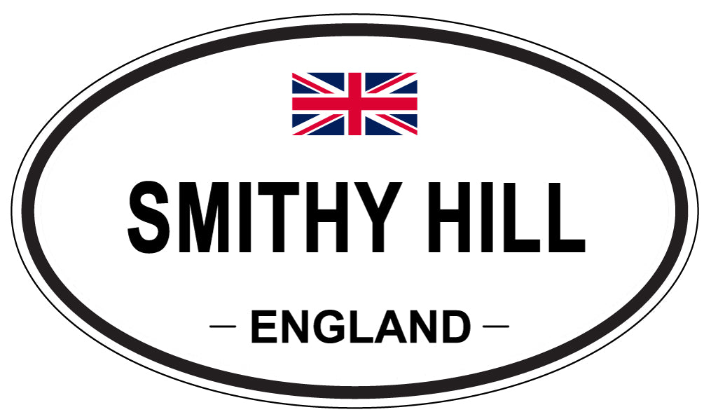 SMITHY HILL, ENGLAND - Oval Sticker