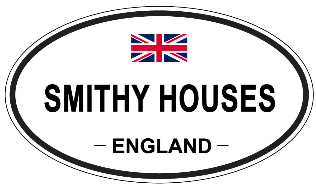 SMITHY HOUSES, ENGLAND - Oval Sticker