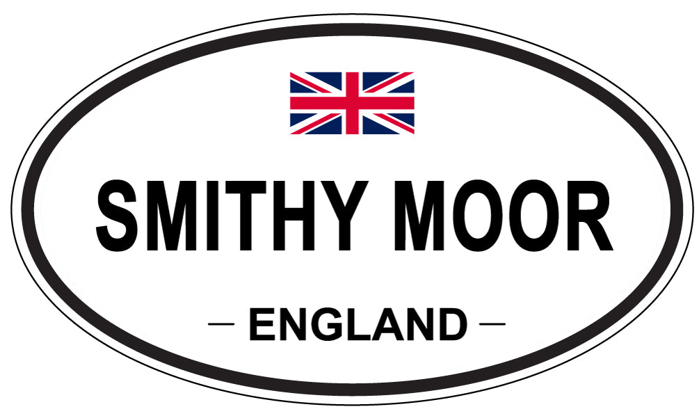 SMITHY MOOR, ENGLAND - Oval Sticker