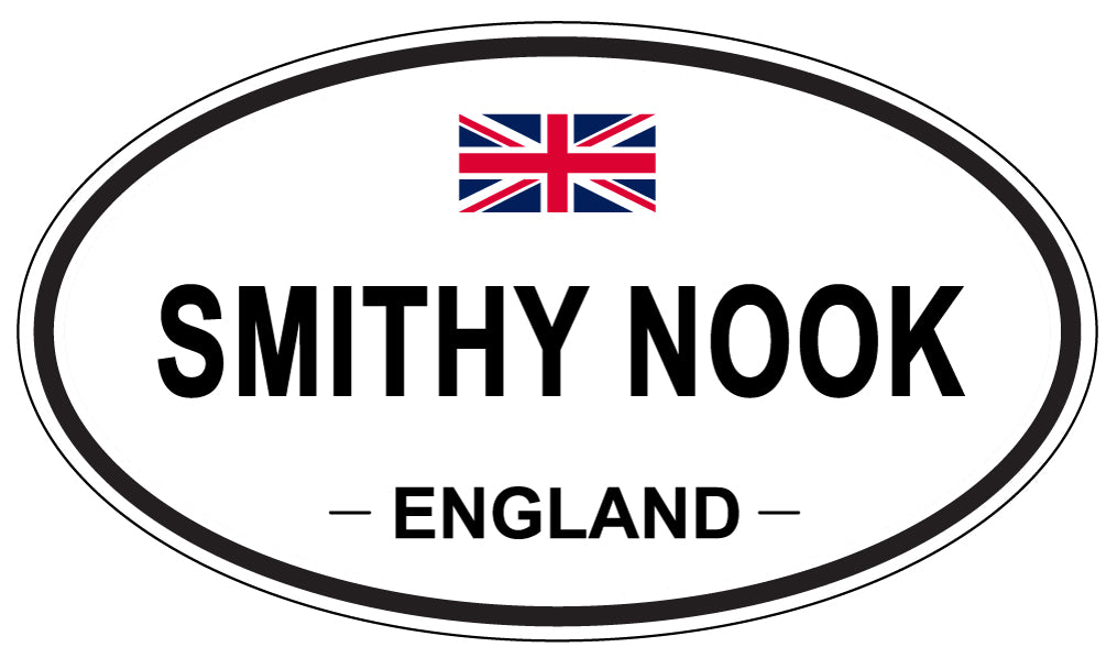 SMITHY NOOK, ENGLAND - Oval Sticker