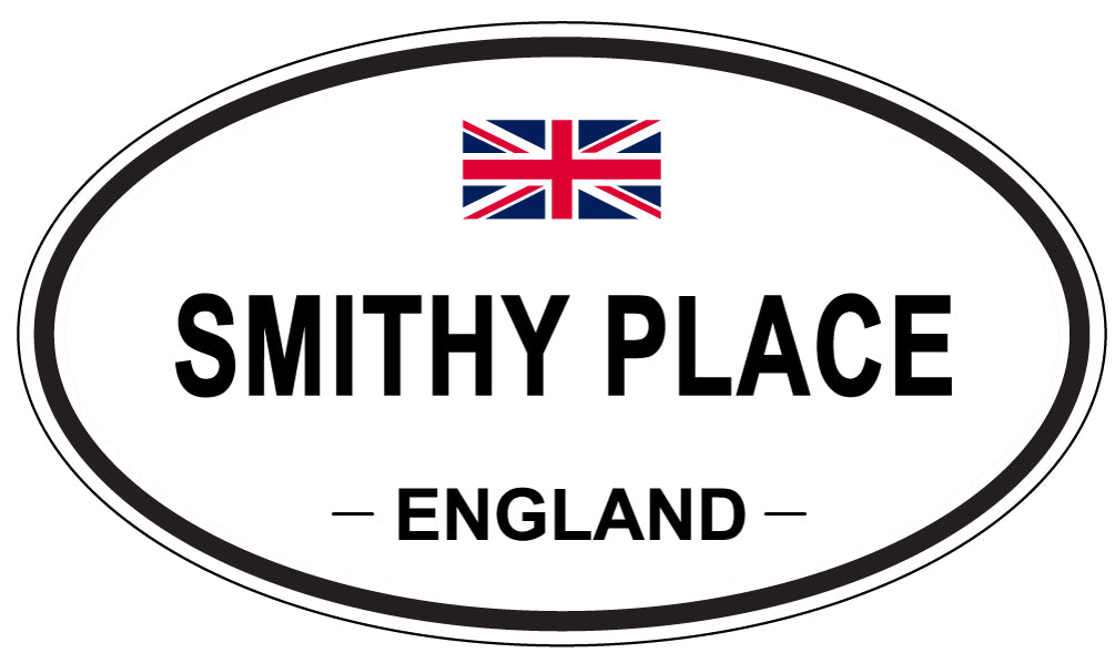 SMITHY PLACE, ENGLAND - Oval Sticker