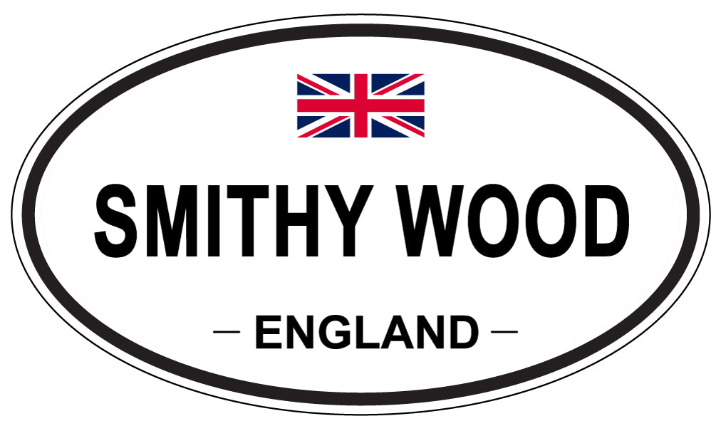 SMITHY WOOD, ENGLAND - Oval Sticker