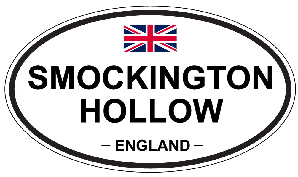 SMOCKINGTON HOLLOW, ENGLAND - Oval Sticker