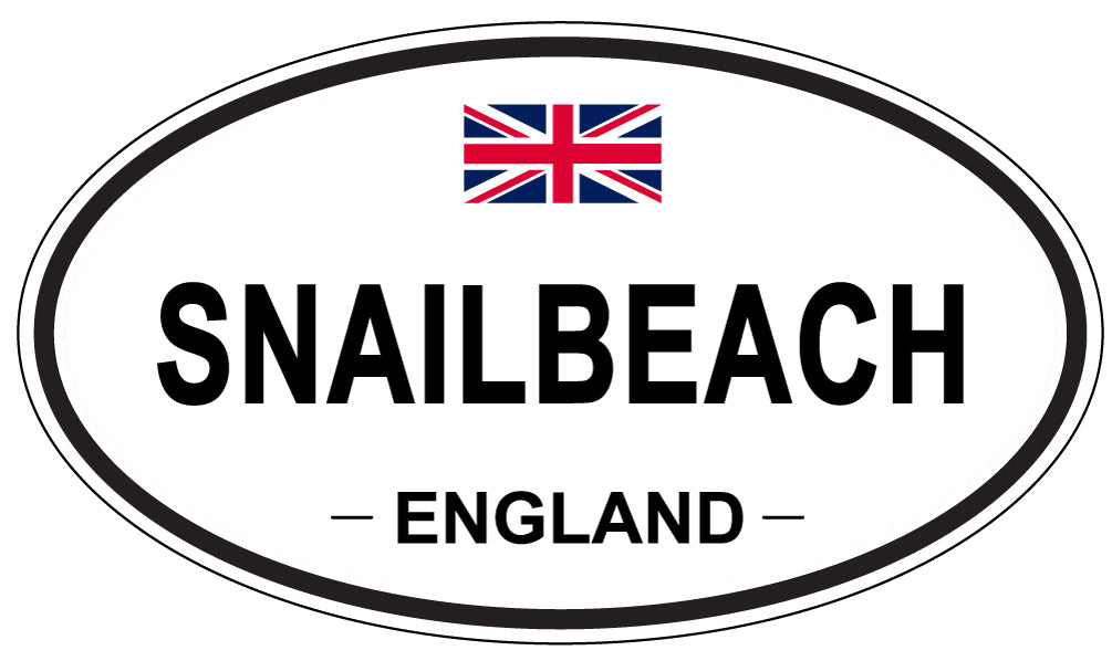 SNAILBEACH, ENGLAND - Oval Sticker