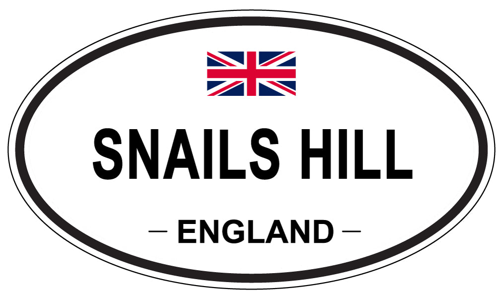 SNAILS HILL, ENGLAND - Oval Sticker