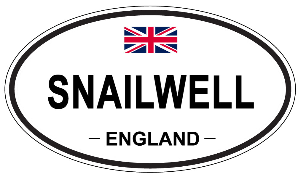 SNAILWELL, ENGLAND - Oval Sticker