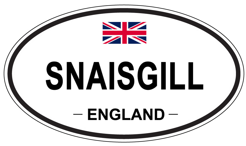 SNAISGILL, ENGLAND - Oval Sticker