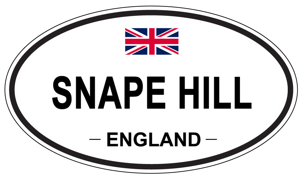 SNAPE HILL, ENGLAND - Oval Sticker