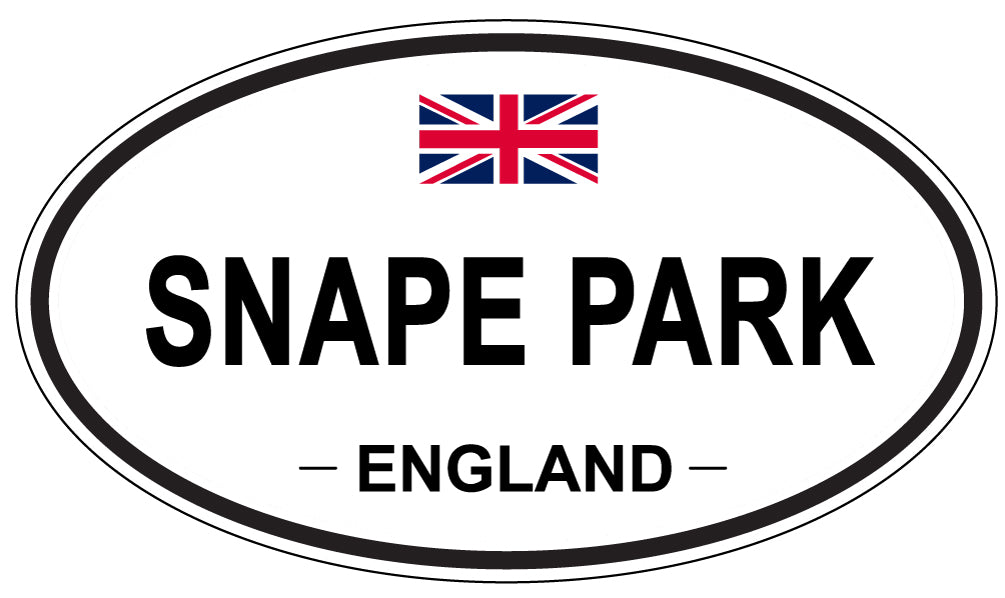 SNAPE PARK, ENGLAND - Oval Sticker