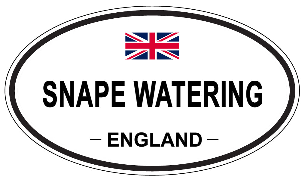 SNAPE WATERING, ENGLAND - Oval Sticker