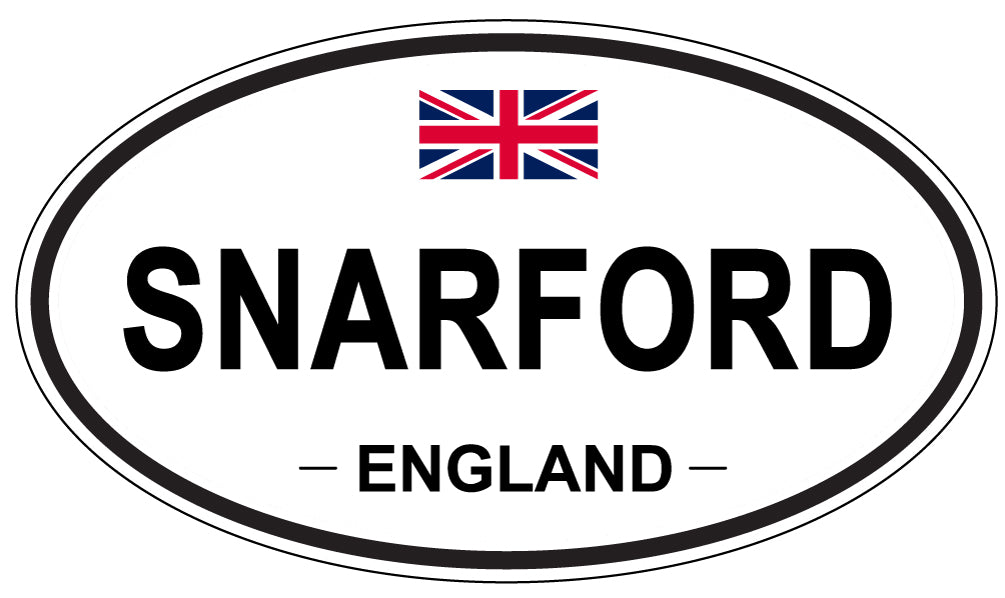 SNARFORD, ENGLAND - Oval Sticker