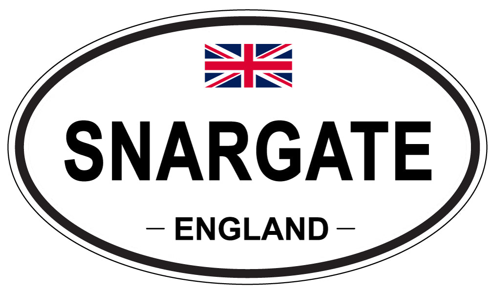 SNARGATE, ENGLAND - Oval Sticker