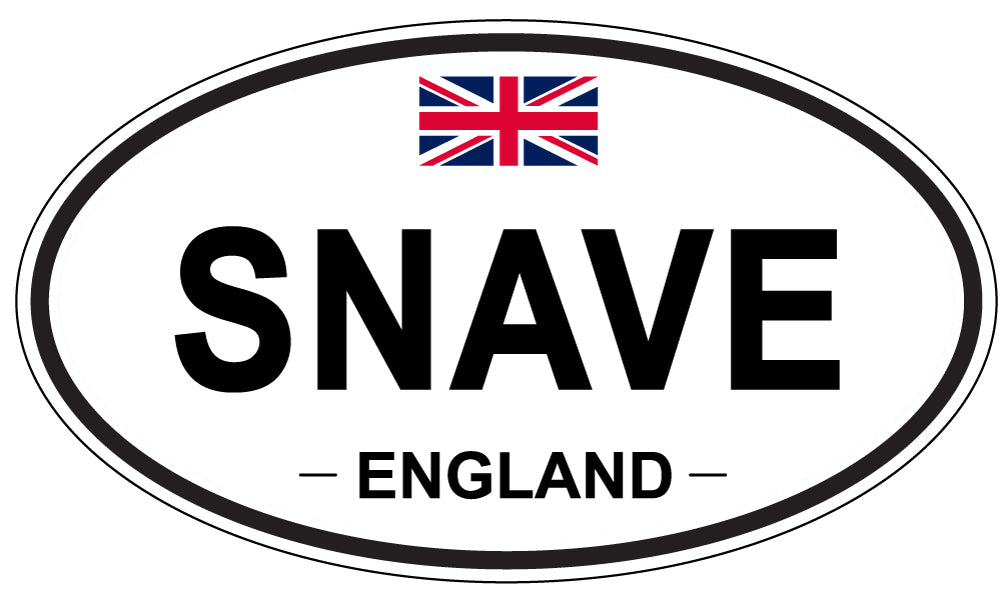 SNAVE, ENGLAND - Oval Sticker