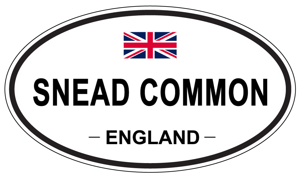 SNEAD COMMON, ENGLAND - Oval Sticker