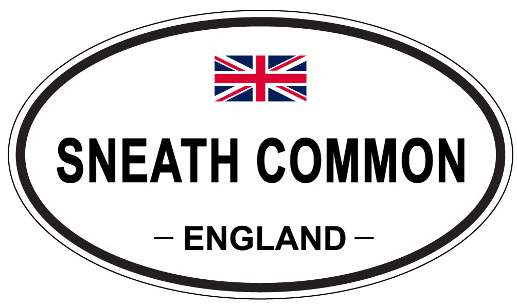 SNEATH COMMON, ENGLAND - Oval Sticker