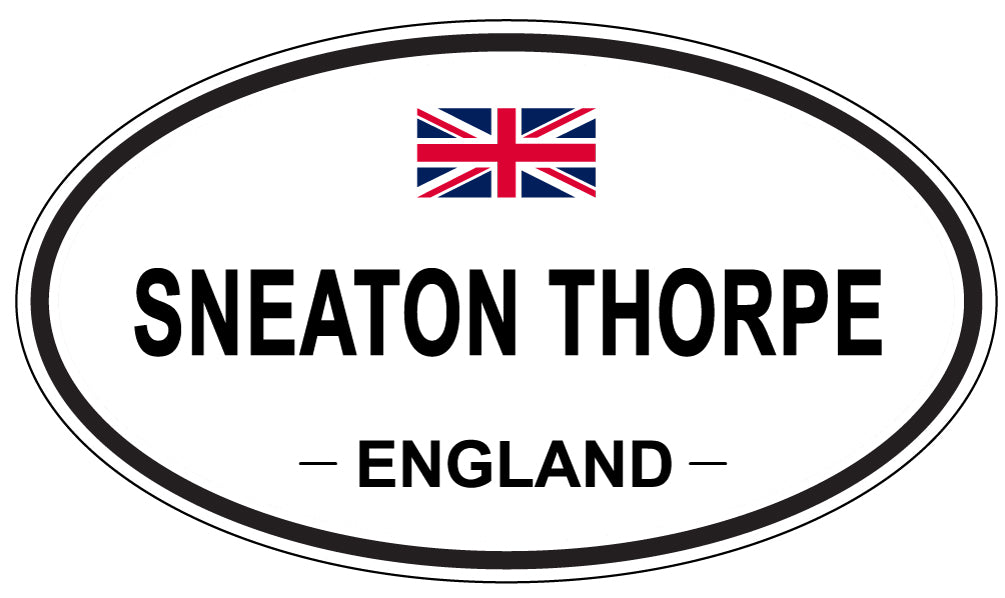 SNEATON THORPE, ENGLAND - Oval Sticker