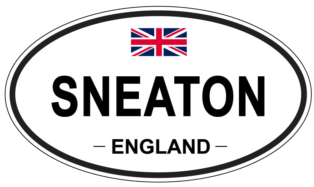 SNEATON, ENGLAND - Oval Sticker