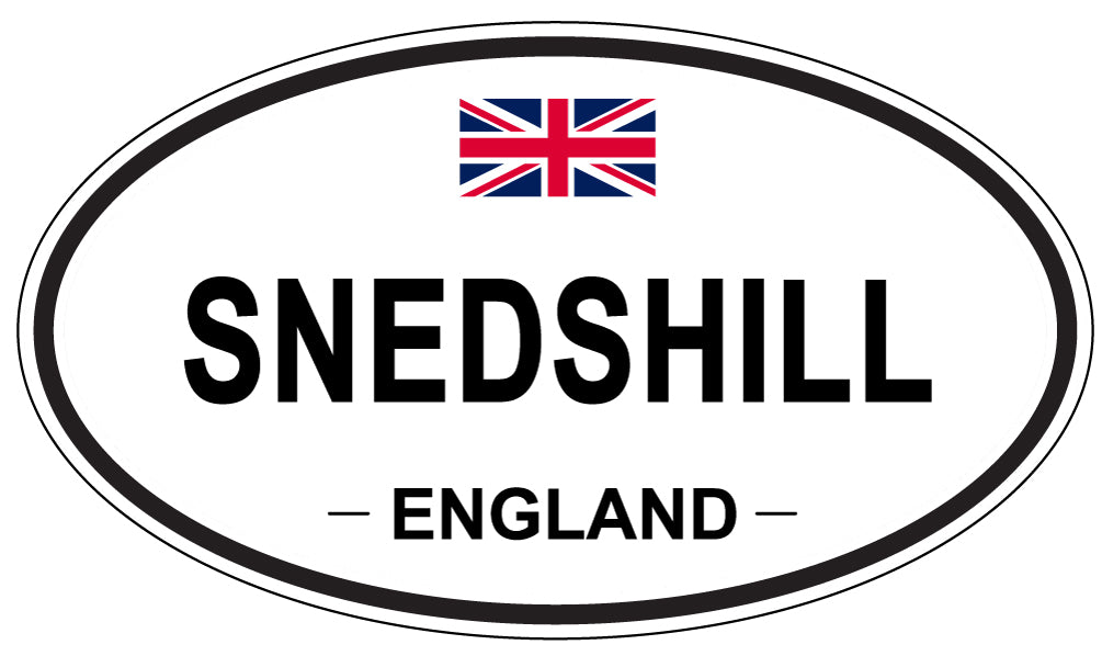 SNEDSHILL, ENGLAND - Oval Sticker