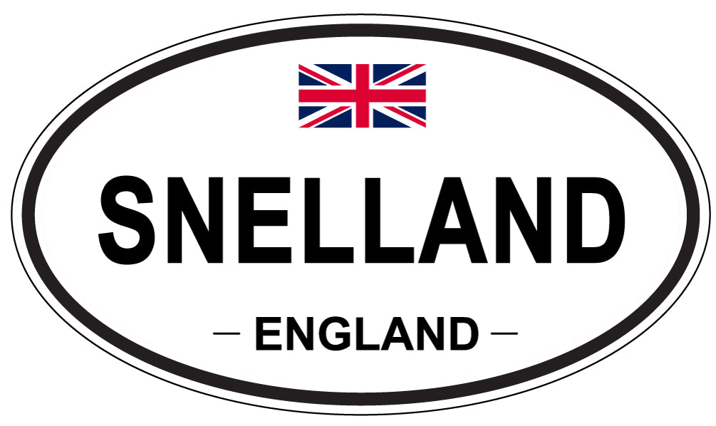 SNELLAND, ENGLAND - Oval Sticker