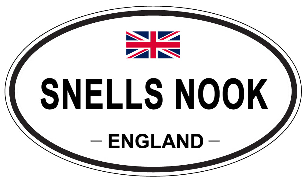 SNELLS NOOK, ENGLAND - Oval Sticker