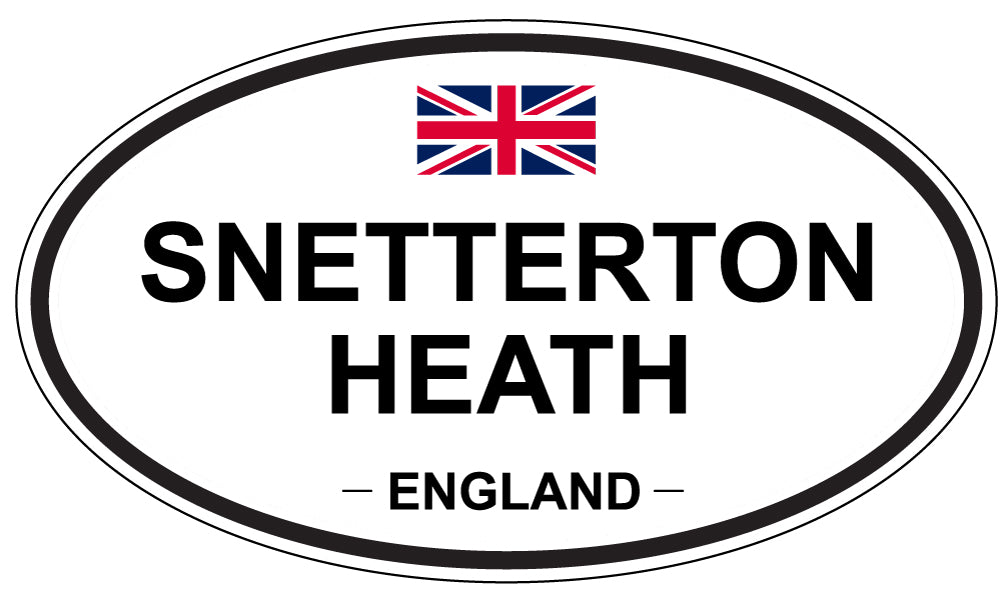 SNETTERTON HEATH, ENGLAND - Oval Sticker