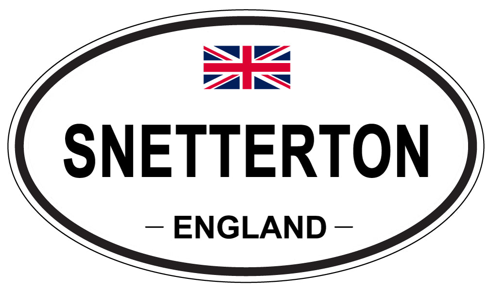 SNETTERTON, ENGLAND - Oval Sticker