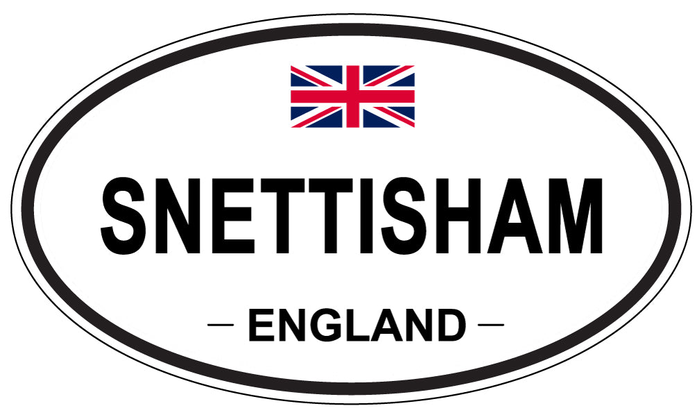 SNETTISHAM, ENGLAND - Oval Sticker