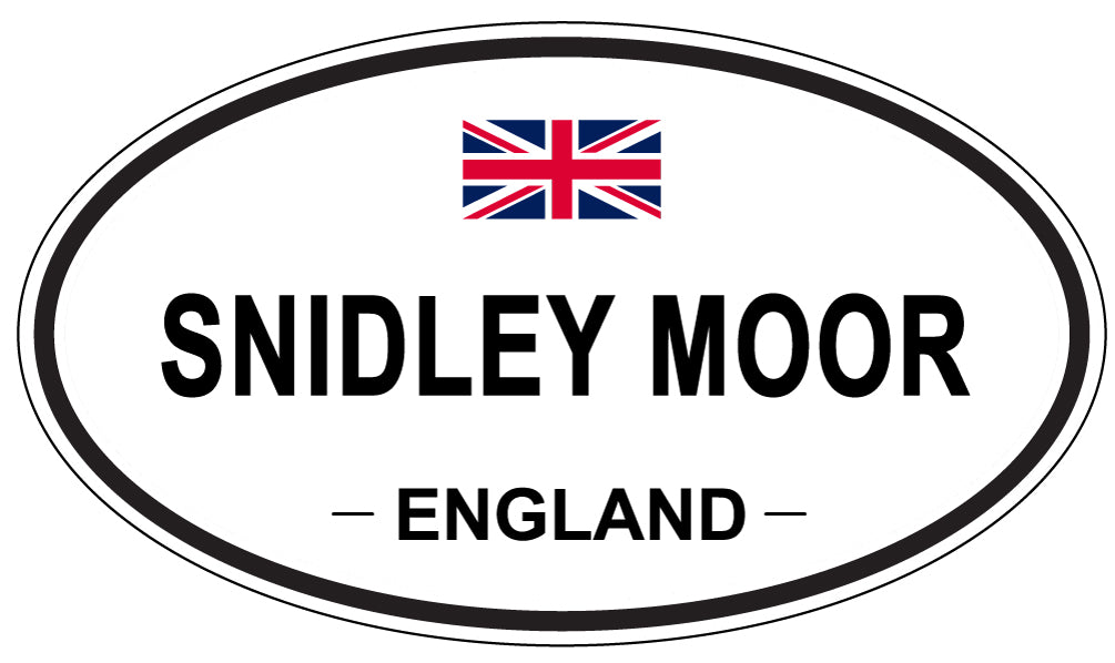 SNIDLEY MOOR, ENGLAND - Oval Sticker