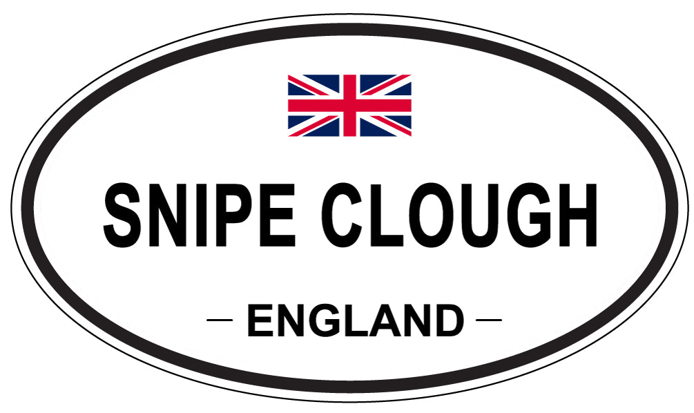 SNIPE CLOUGH, ENGLAND - Oval Sticker