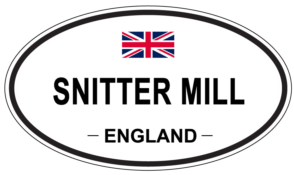 SNITTER MILL, ENGLAND - Oval Sticker