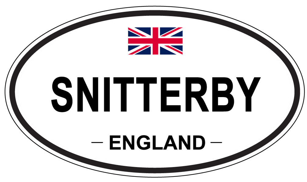 SNITTERBY, ENGLAND - Oval Sticker
