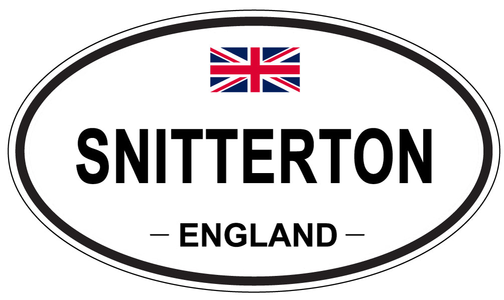 SNITTERTON, ENGLAND - Oval Sticker