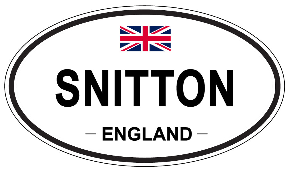 SNITTON, ENGLAND - Oval Sticker