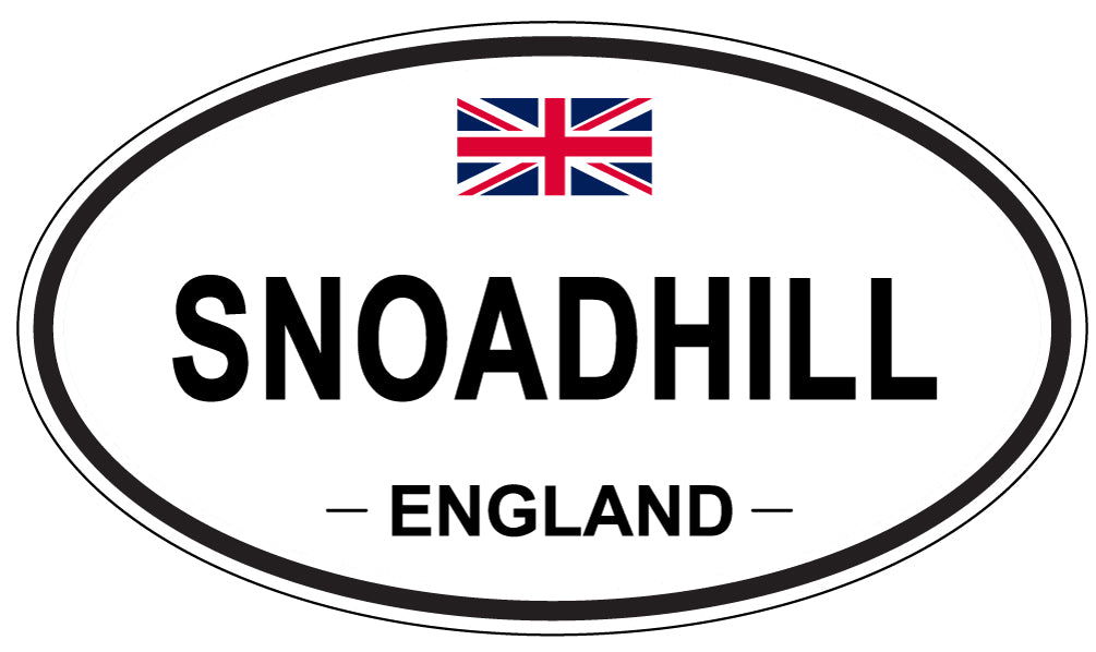 SNOADHILL, ENGLAND - Oval Sticker