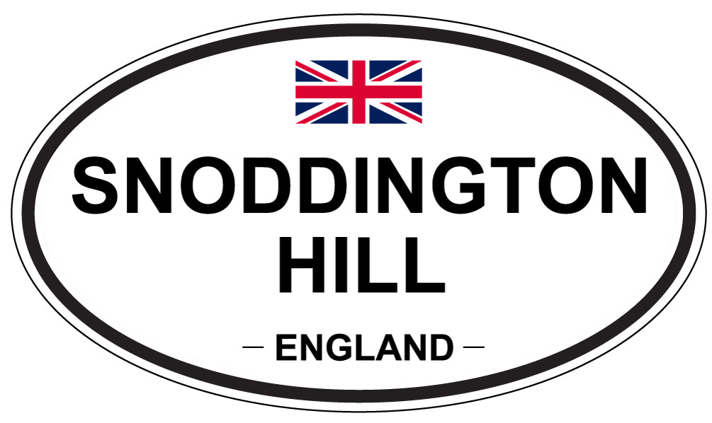 SNODDINGTON HILL, ENGLAND - Oval Sticker