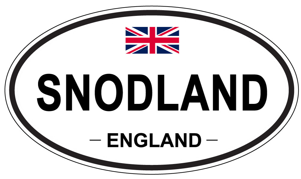 SNODLAND, ENGLAND - Oval Sticker