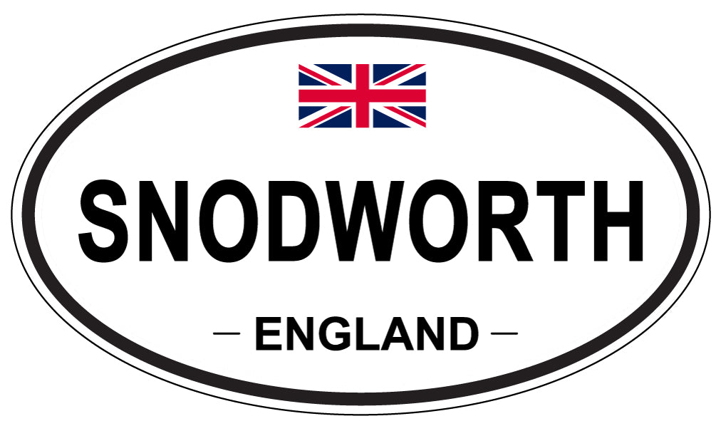 SNODWORTH, ENGLAND - Oval Sticker