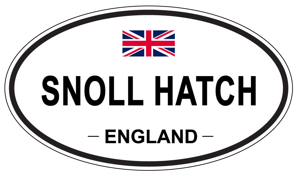 SNOLL HATCH, ENGLAND - Oval Sticker