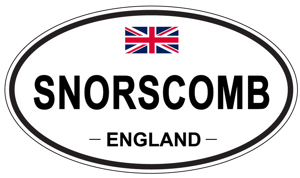 SNORSCOMB, ENGLAND - Oval Sticker