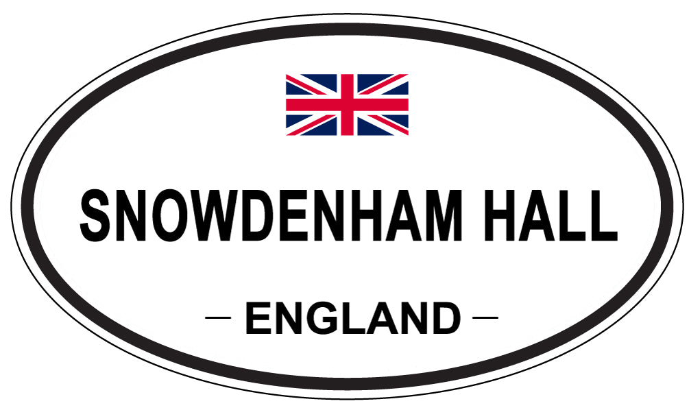 SNOWDENHAM HALL, ENGLAND - Oval Sticker