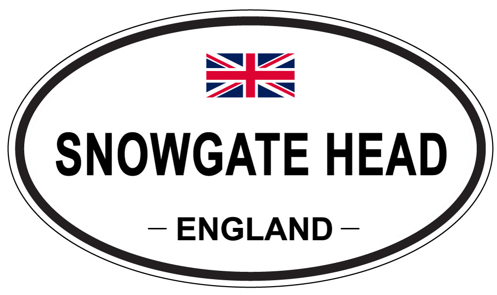 SNOWGATE HEAD, ENGLAND - Oval Sticker